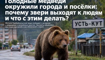 Голодные медведи вышли к людям: почему города и посёлки Прибайкалья оказались на пути диких зверей