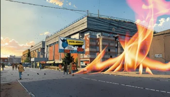 Пожар на центральным рынке г. Иркутска